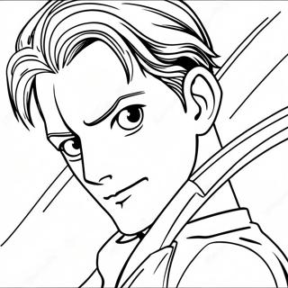 Pagini De Colorat Cu Levi Ackerman Cu Lame 72597-16320