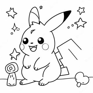 Pagina De Colorat Pikachu De Craciun 72671-16366