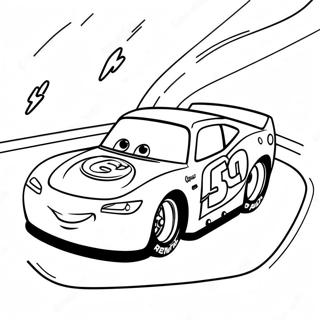 Pagina De Colorat Lightning Mcqueen In Curse 7277-604