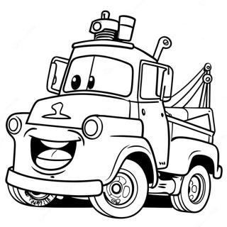 Pagina De Colorat Mater Camionul De Remorcare 7278-1497