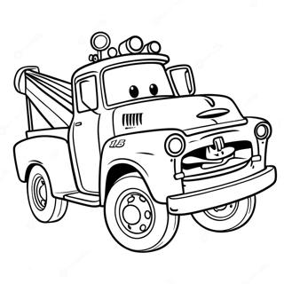Pagina De Colorat Mater Camionul De Remorcare 7278-1498