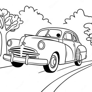 Pagina De Colorat Doc Hudson Masina Clasica 7280 1328