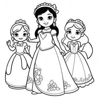 Pagina De Colorat Cu Elena Din Avalor Si Prietenii 72830-16500