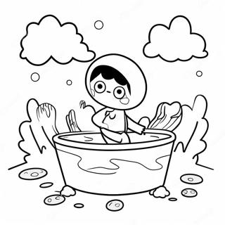 Pagina De Colorat Din Lumea Lui Ryan Scena Palpitanta 73243-16823