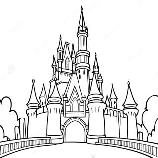 Pagini De Colorat Cu Castel Disney 73342-16888