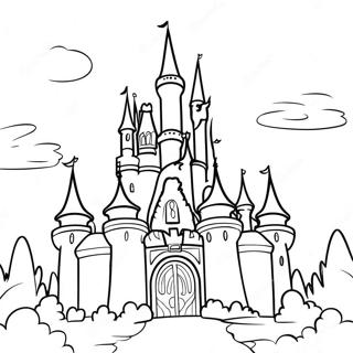 Pagini De Colorat Cu Castel Disney Din Basme 73344 16893