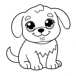 Pagini De Colorat Cu Catel Dragut Si Pufos 73521-17030
