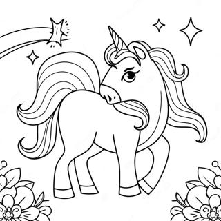 Pagini De Colorat Cu Unicorni Fermecatori 73598-17089