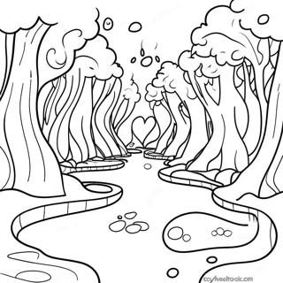 Pagini De Colorat Cu Raul Magic De Ciocolata Al Lui Willy Wonka 73884-17321