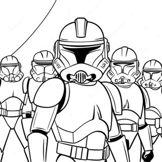 Pagina De Colorat Echipa Clone Trooper 73961 17382
