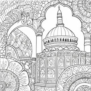 Pagina De Colorat Arta Si Arhitectura Islamica 74038 17444