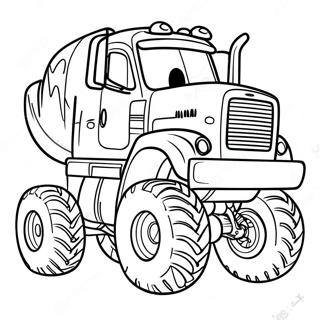 Pagini De Colorat Cu Camion Diesel Monstru 74316-17652