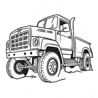 Pagini De Colorat Cu Camion Diesel Ridicat In Actiune 74317-17655