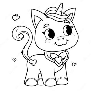 Pagina De Colorat Cu Pisica Unicorn Magic Desene De Colorat