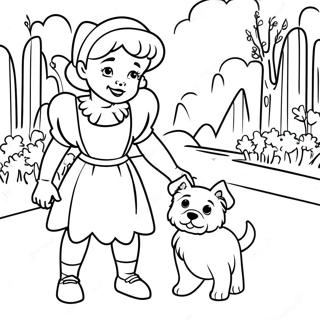 Dorothy Si Toto In Orasul Smarald Pagina De Colorat 74700-17951