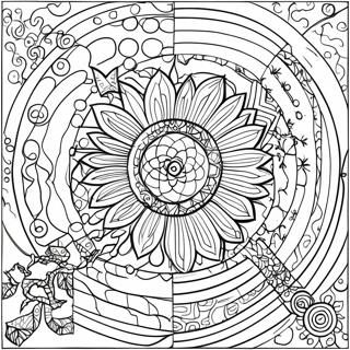 Pagina De Colorat Cu Iluzie Optica 74725-17966