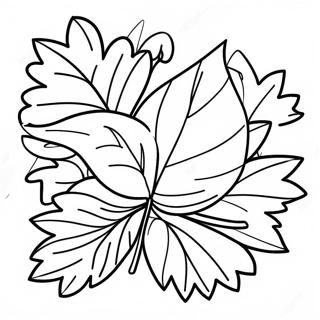 Pagini De Colorat Adorabile Cu Frunze De Noiembrie 75164-18312