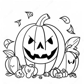 Pagini De Colorat Cu Dovleci Infricosatori Pentru Trick Or Treat 75241 18371