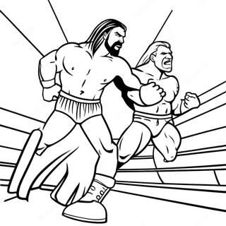 Pagini De Colorat Cu Meciul Wwe Palpitant 75421-18516