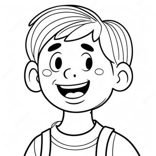 Pagina De Colorat Greg Heffley Fata Amuzanta 75884-18869