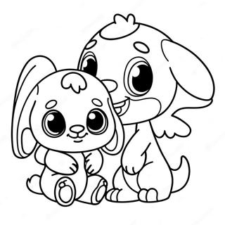 Cute Stitch And Angel Desene De Colorat