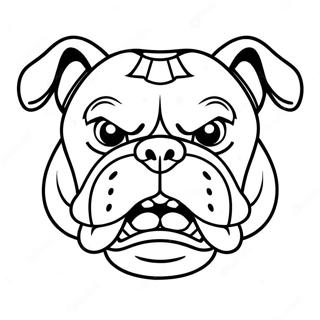 Pagini De Colorat Cu Fata Unui Bulldog Suparat 76094-19041