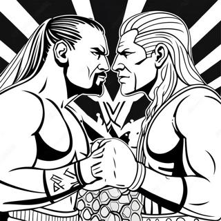 Pagini De Colorat Cu Rivalitate Feroce Wwe 76143-19073