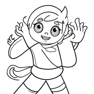 Pagini De Colorat Cu Mei Lee In Actiune Din Turning Red 76168-19093