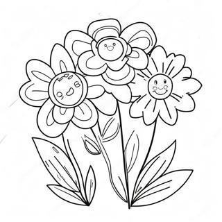 Pagini De Colorat Cu Flori Dragute Din Fetru 76194-19114