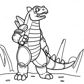 Pagini De Colorat Mechagodzilla Racnet 76424 19300