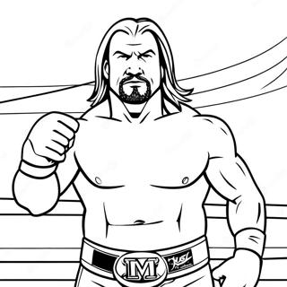 Pagini De Colorat Triple H In Ring 76450-19321