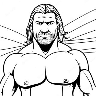 Pagini De Colorat Triple H In Ring 76450-19323