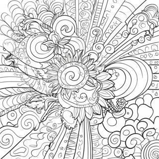 Pagini De Colorat Cu Estetica Grunge Abstracta 76680-19501