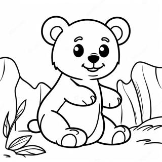 Pagina De Colorat Cu Ursuletul Culoare Maro Jucaus 76730-19536