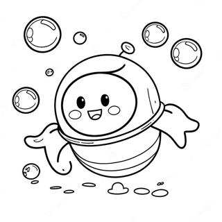 Pagini De Colorat Cu Bule Fericite Plutind 76832 19613