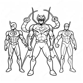 Pagini De Colorat Cu Gandacul Albastru Si Prietenii 77294-19960