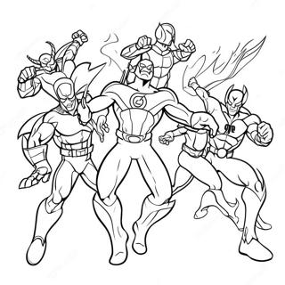 Pagini De Colorat Cu Gandacul Albastru Luptand Cu Raufacatorii 77295-19961