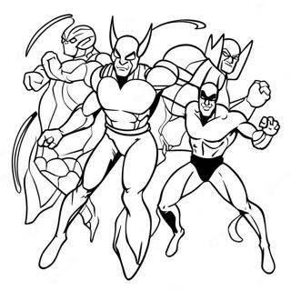 Pagini De Colorat Cu Gandacul Albastru Luptand Cu Raufacatorii 77295-19962