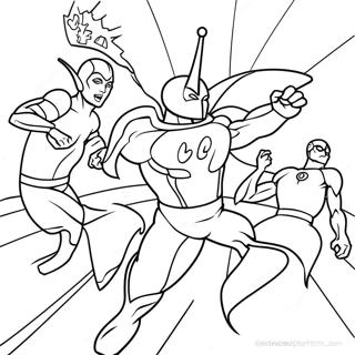 Pagini De Colorat Cu Gandacul Albastru Luptand Cu Raufacatorii 77295-19963