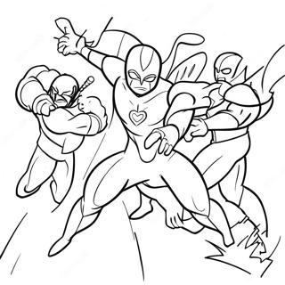 Pagini De Colorat Cu Gandacul Albastru Luptand Cu Raufacatorii 77295-19964