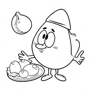 Ouă Verzi Și Șuncă Pagini de colorat