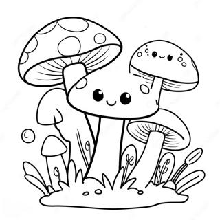 Personaje De Ciuperci Fanteziste Desen De Colorat 7755 1185