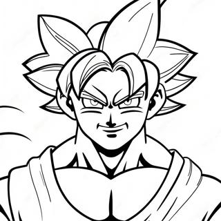 Pagini De Colorat Cu Goku Black Cu Aura De Trandafir 77916-20441