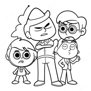 Pagini De Colorat Cu Parinti Ciudati 78376-20787