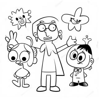 Pagini De Colorat Cu Parinti Ciudati 78376-20788