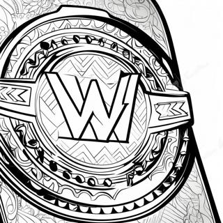 Pagini De Colorat Cu Centura De Campionat Wwe Vibranta 78508-20899