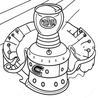 Pagina De Colorat Cu Meciul Final Al Cupei Stanley 78611 20978