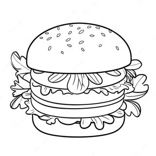 Hamburger Desene De Colorat