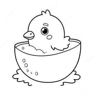 Pagini De Colorat Cu Pui De Gaina Pufosi Iesind Din Ou 78921-21218