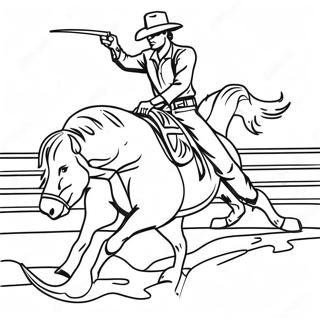 Rodeo Western Desene De Colorat